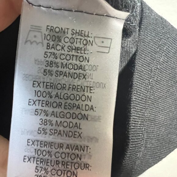 Calvin Klein Long Sleeve Top Plus Size 3X Black Mixed Media V-Neck Button NWT - Picture 8 of 10